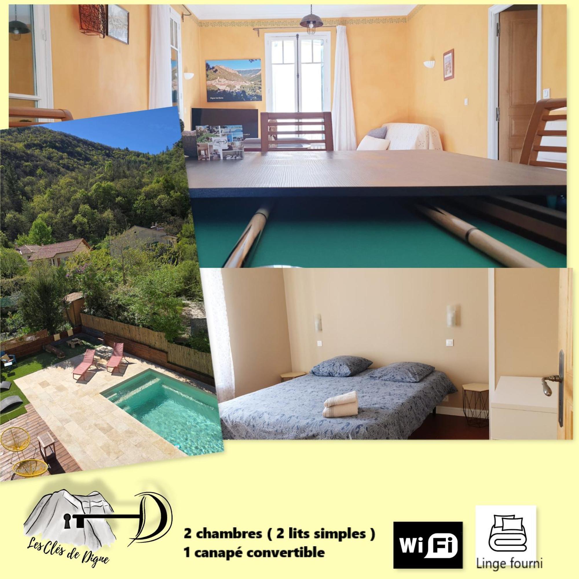 Spacieux T3 Avec Piscine Digne-les-Bains Extérieur photo